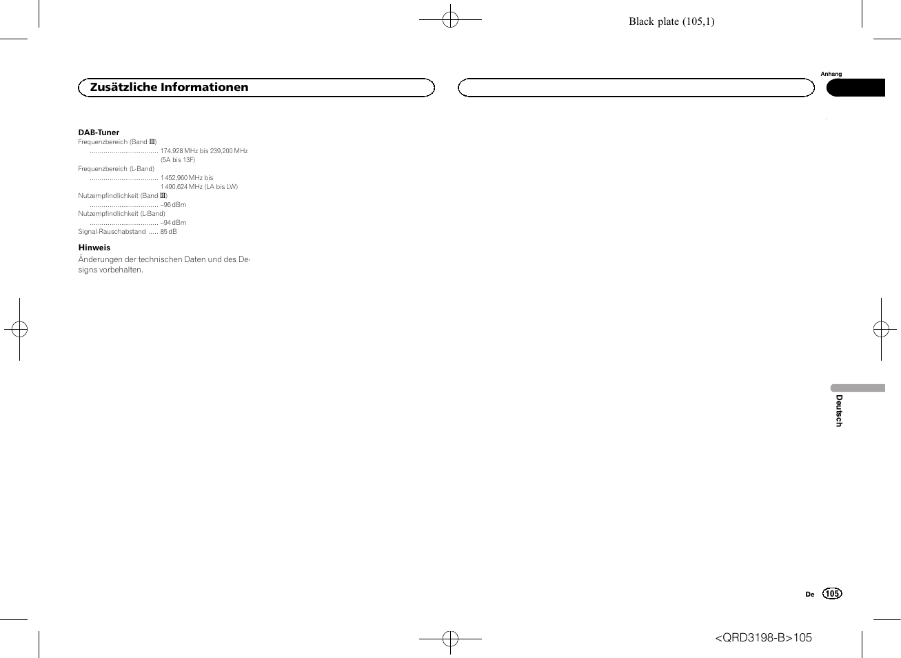 Zusätzliche informationen | Pioneer DEH-X6600DAB User Manual | Page 105 / 148