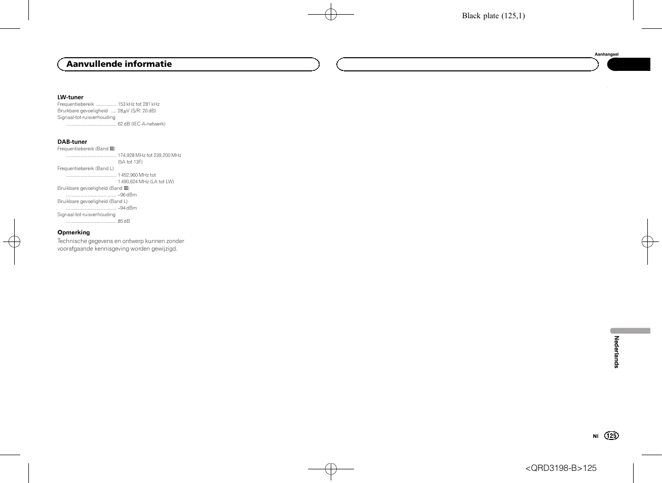 Aanvullende informatie | Pioneer DEH-X6600DAB User Manual | Page 125 / 148