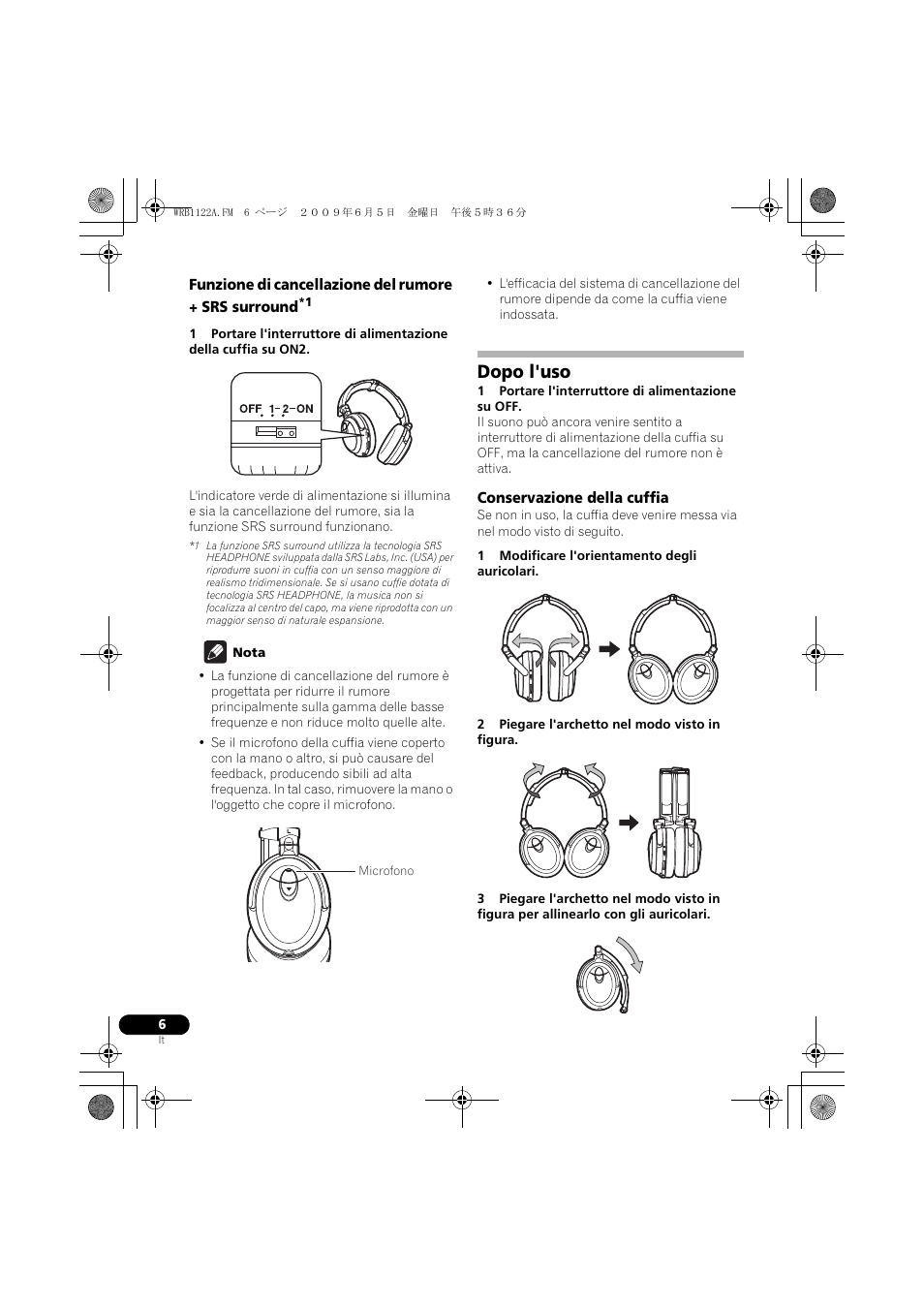 Dopo l'uso | Pioneer SE-NC70S User Manual | Page 30 / 132