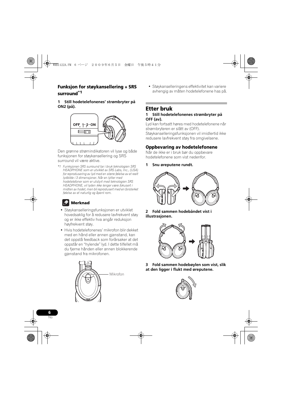 Etter bruk | Pioneer SE-NC70S User Manual | Page 86 / 132