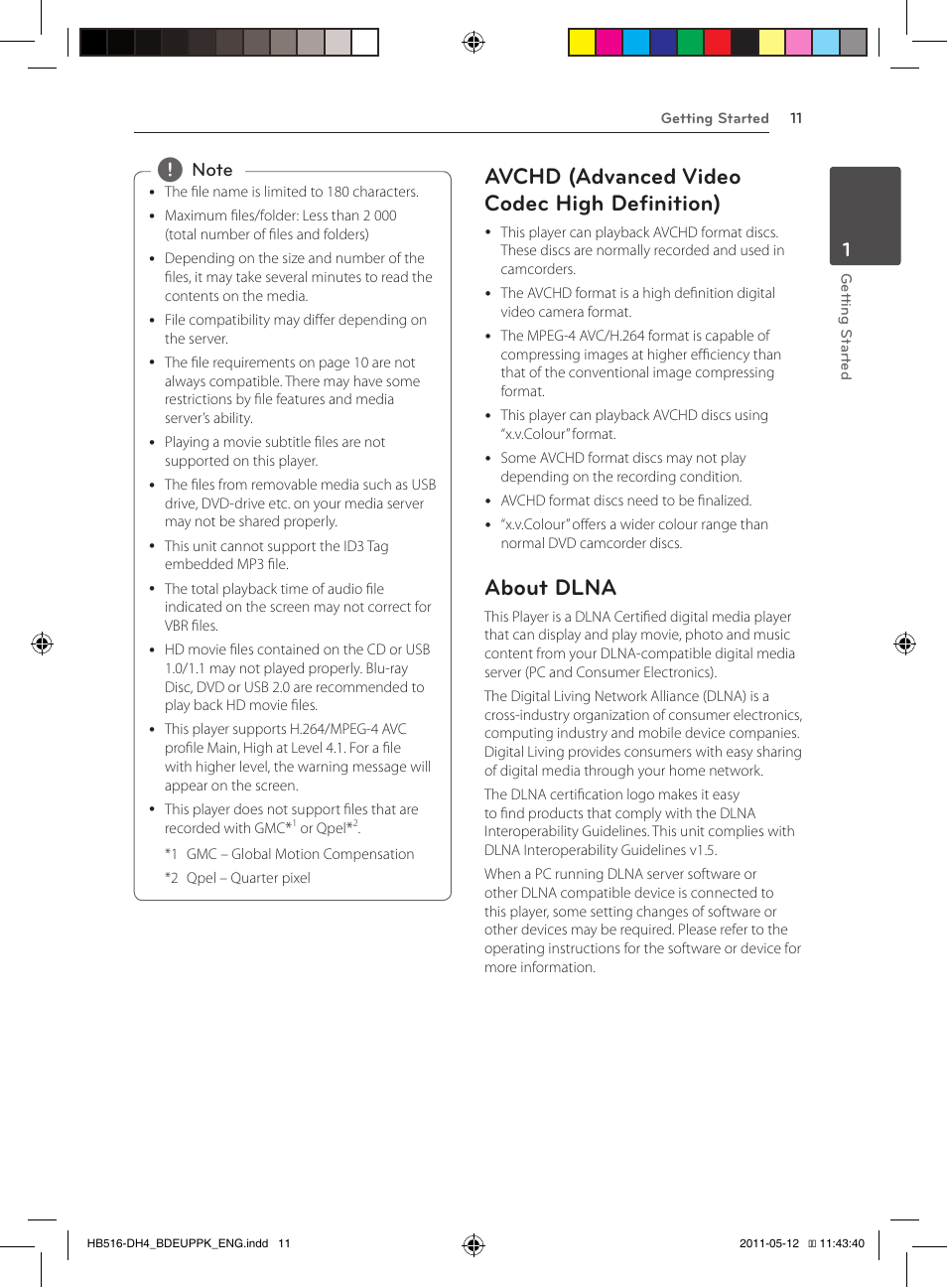Avchd (advanced video codec high definition), About dlna | Pioneer BCS-FS111 User Manual | Page 11 / 376