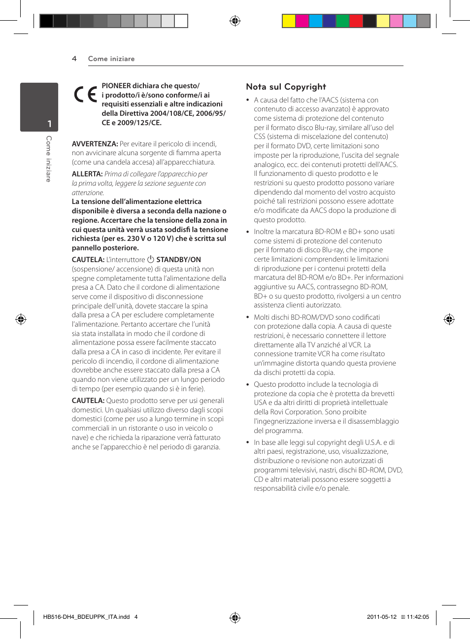 Nota sul copyright | Pioneer BCS-FS111 User Manual | Page 190 / 376