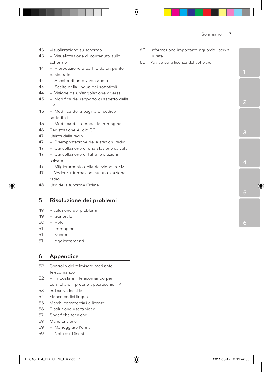 5 risoluzione dei problemi, 6 appendice | Pioneer BCS-FS111 User Manual | Page 193 / 376