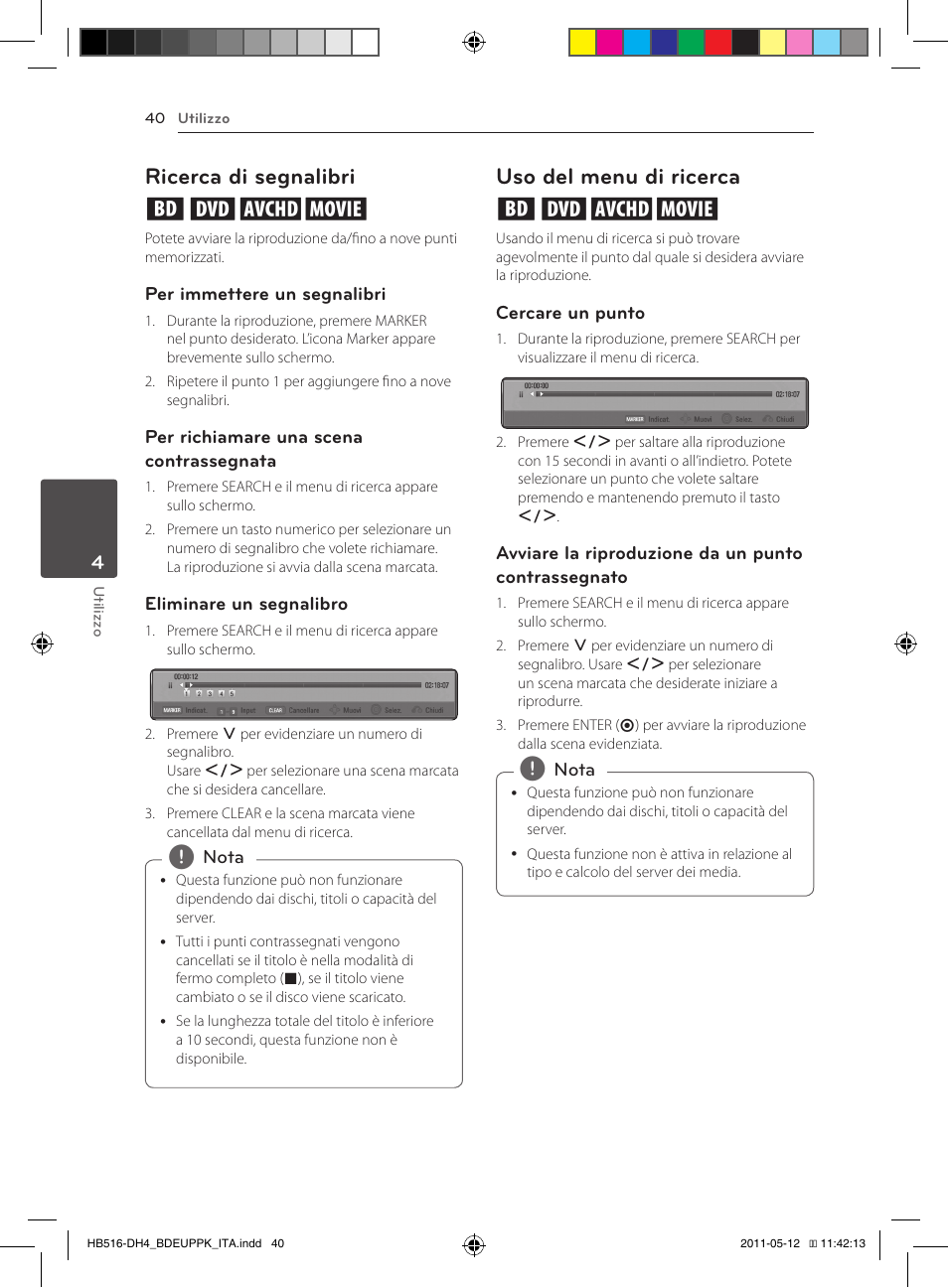 Ricerca di segnalibri eroy, Uso del menu di ricerca eroy | Pioneer BCS-FS111 User Manual | Page 226 / 376