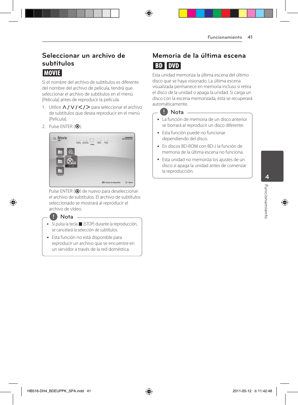 Seleccionar un archivo de subtítulos y | Pioneer BCS-FS111 User Manual | Page 287 / 376
