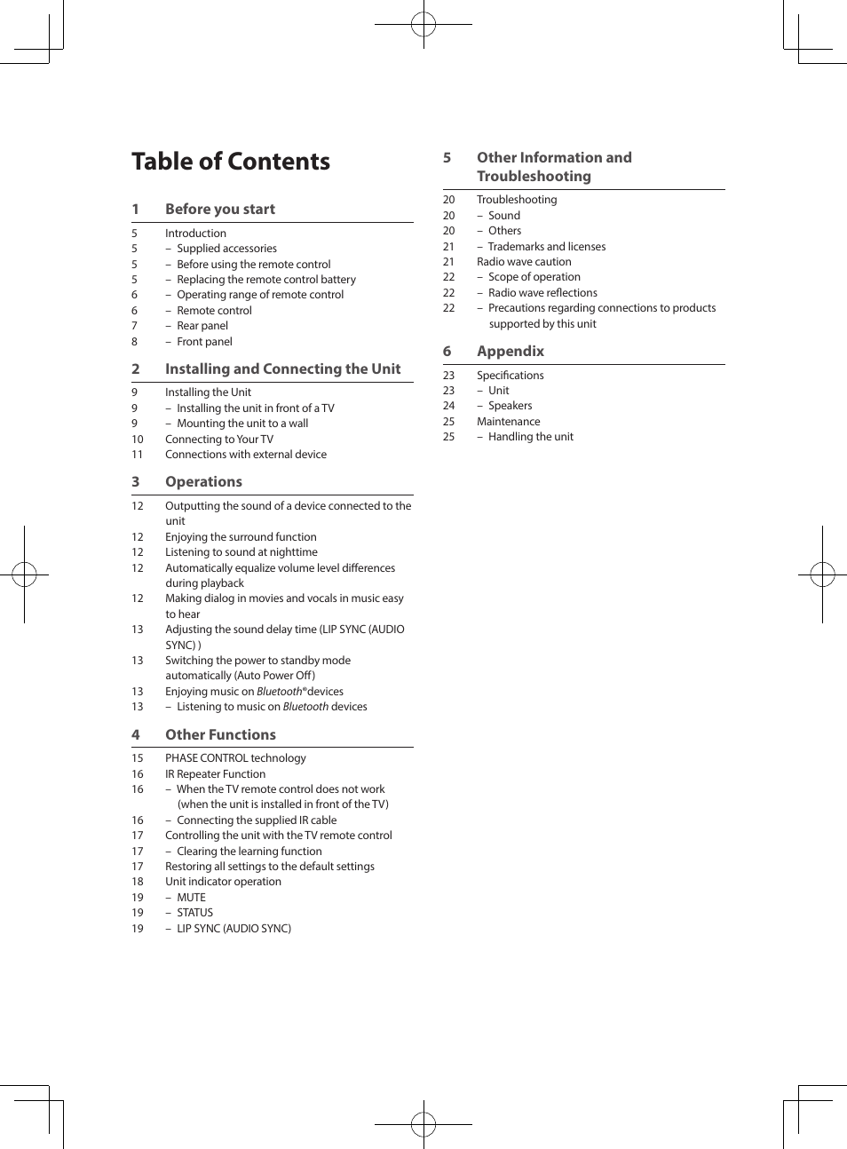 Pioneer SBX-300 User Manual | Page 4 / 28