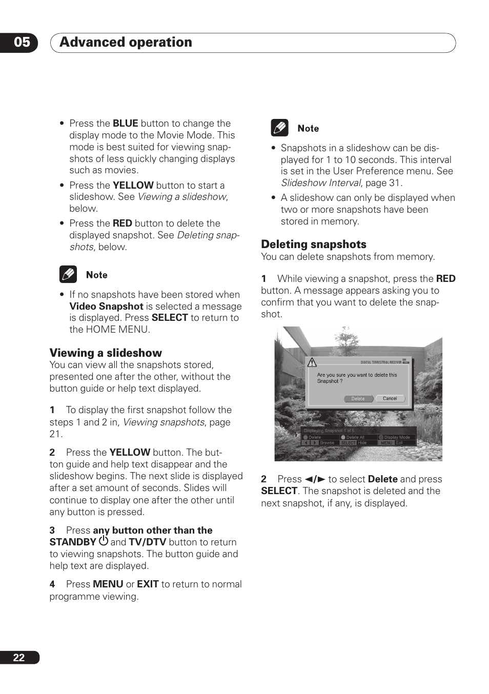 Advanced operation 05 | Pioneer DBR-TF100 User Manual | Page 22 / 136