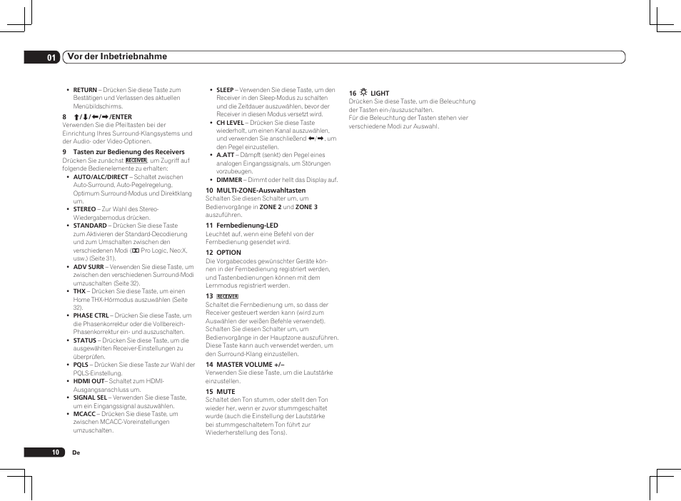 01 vor der inbetriebnahme | Pioneer SC-LX75 User Manual | Page 76 / 104