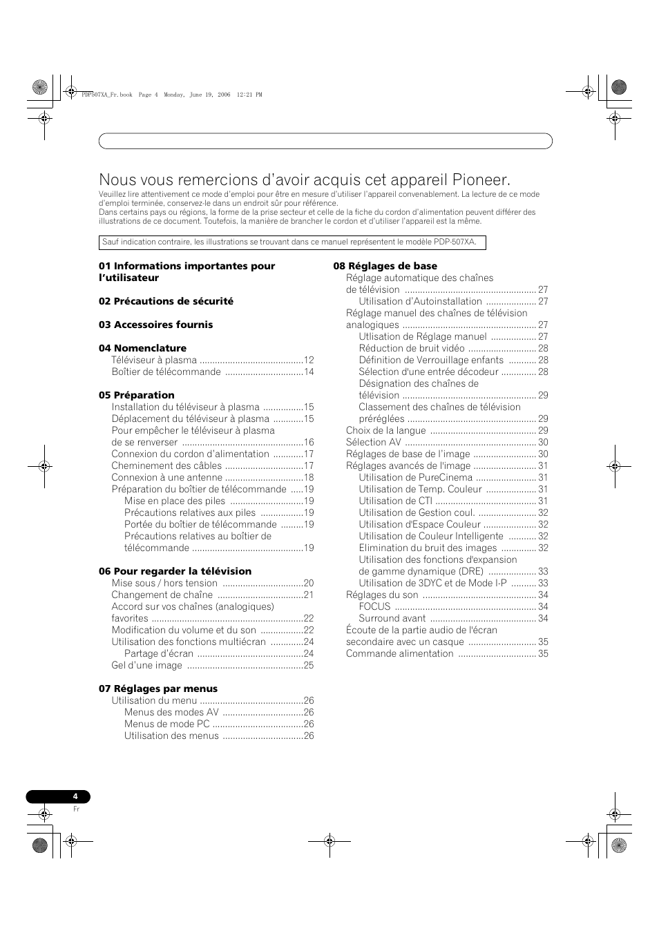 Pioneer PDP-507XA User Manual | Page 60 / 171