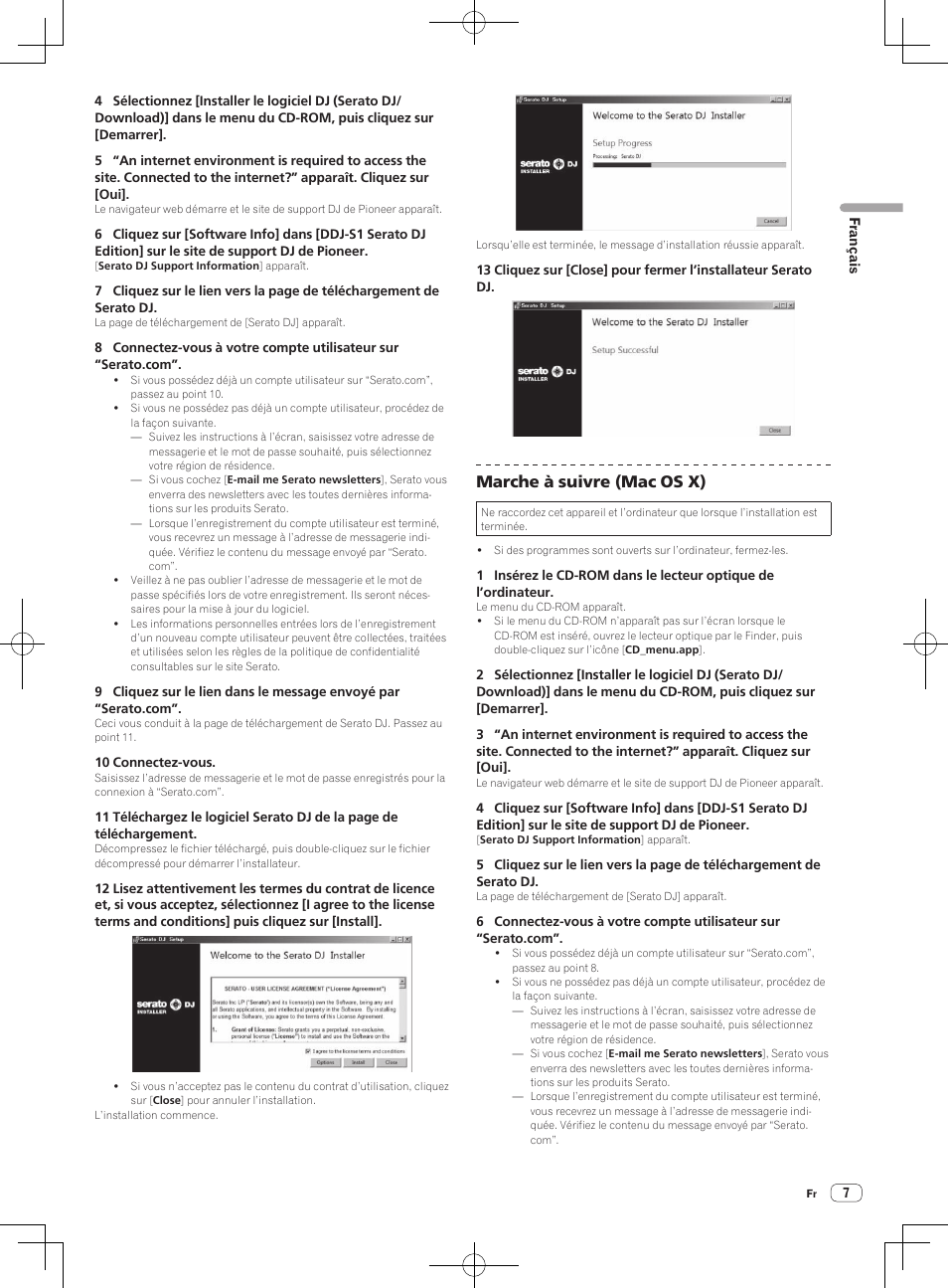 Marche à suivre (mac os x) | Pioneer DDJ-S1 User Manual | Page 27 / 124