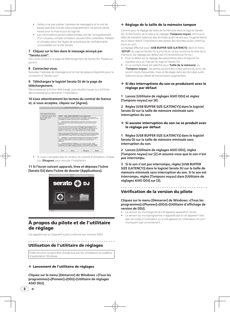 À propos du pilote et de l’utilitaire de réglage | Pioneer DDJ-S1 User Manual | Page 28 / 124