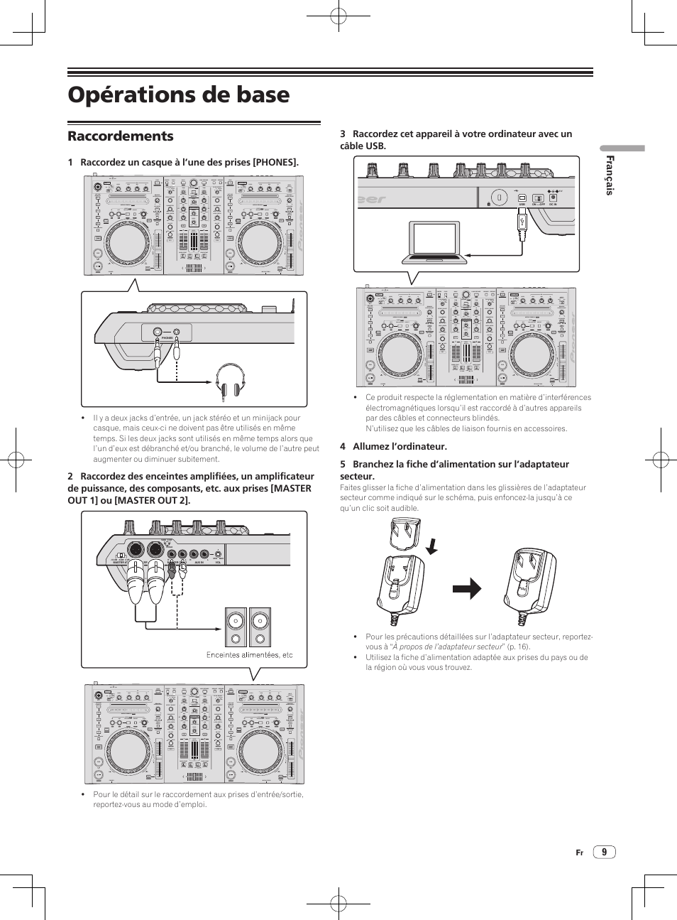 Opérations de base, Raccordements | Pioneer DDJ-S1 User Manual | Page 29 / 124