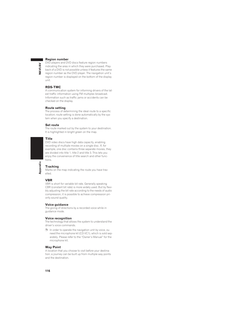Pioneer AVIC-X1 User Manual | Page 118 / 125