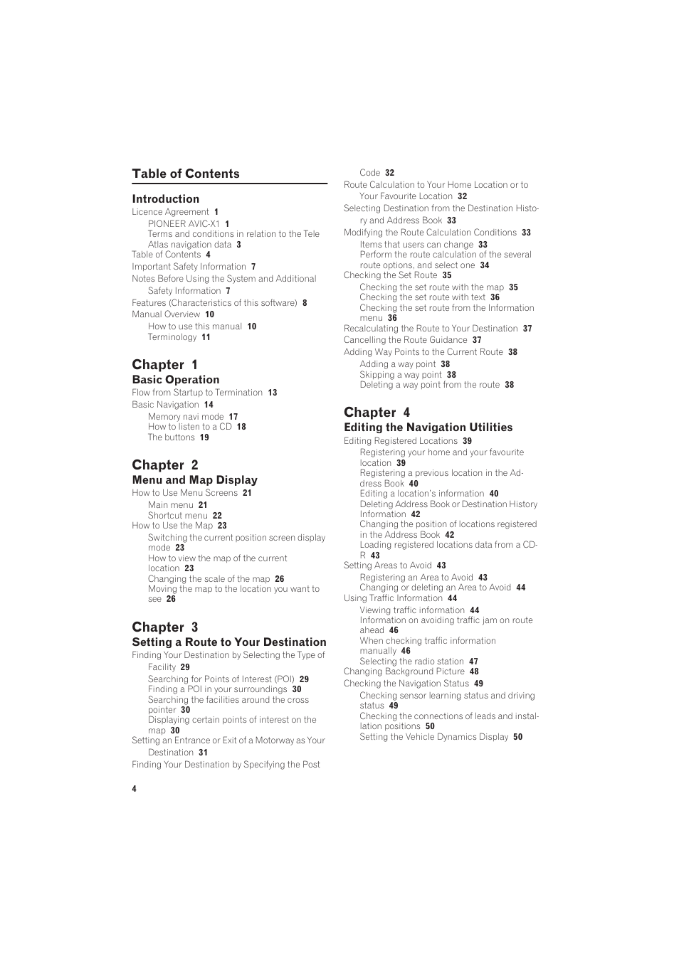Pioneer AVIC-X1 User Manual | Page 6 / 125