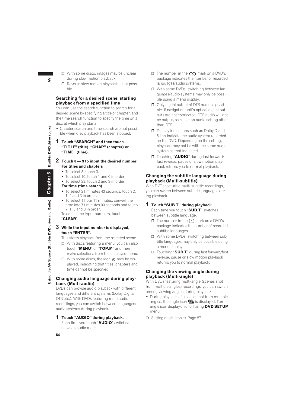 Pioneer AVIC-X1 User Manual | Page 66 / 125
