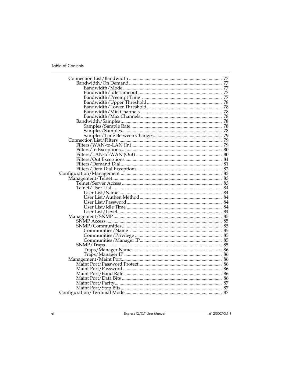 ADTRAN Express XLT User Manual | Page 10 / 187