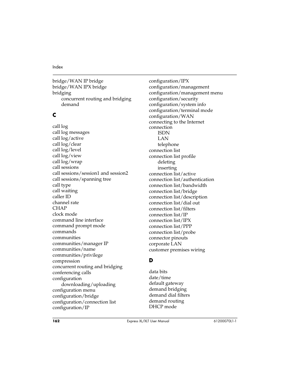 ADTRAN Express XLT User Manual | Page 178 / 187