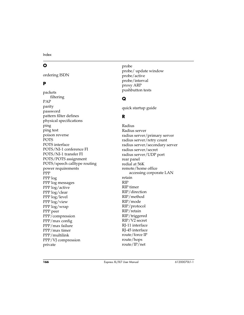 ADTRAN Express XLT User Manual | Page 182 / 187