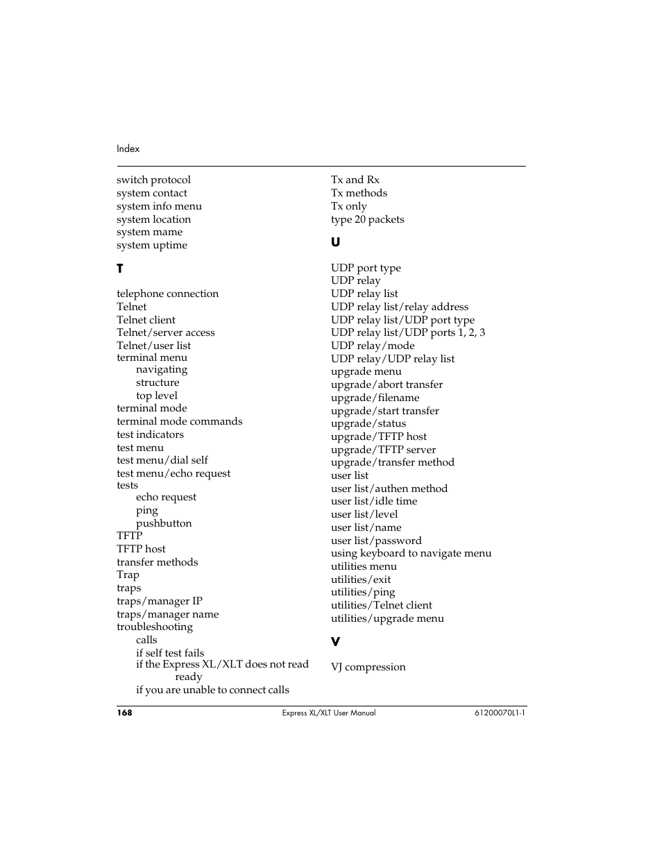 ADTRAN Express XLT User Manual | Page 184 / 187