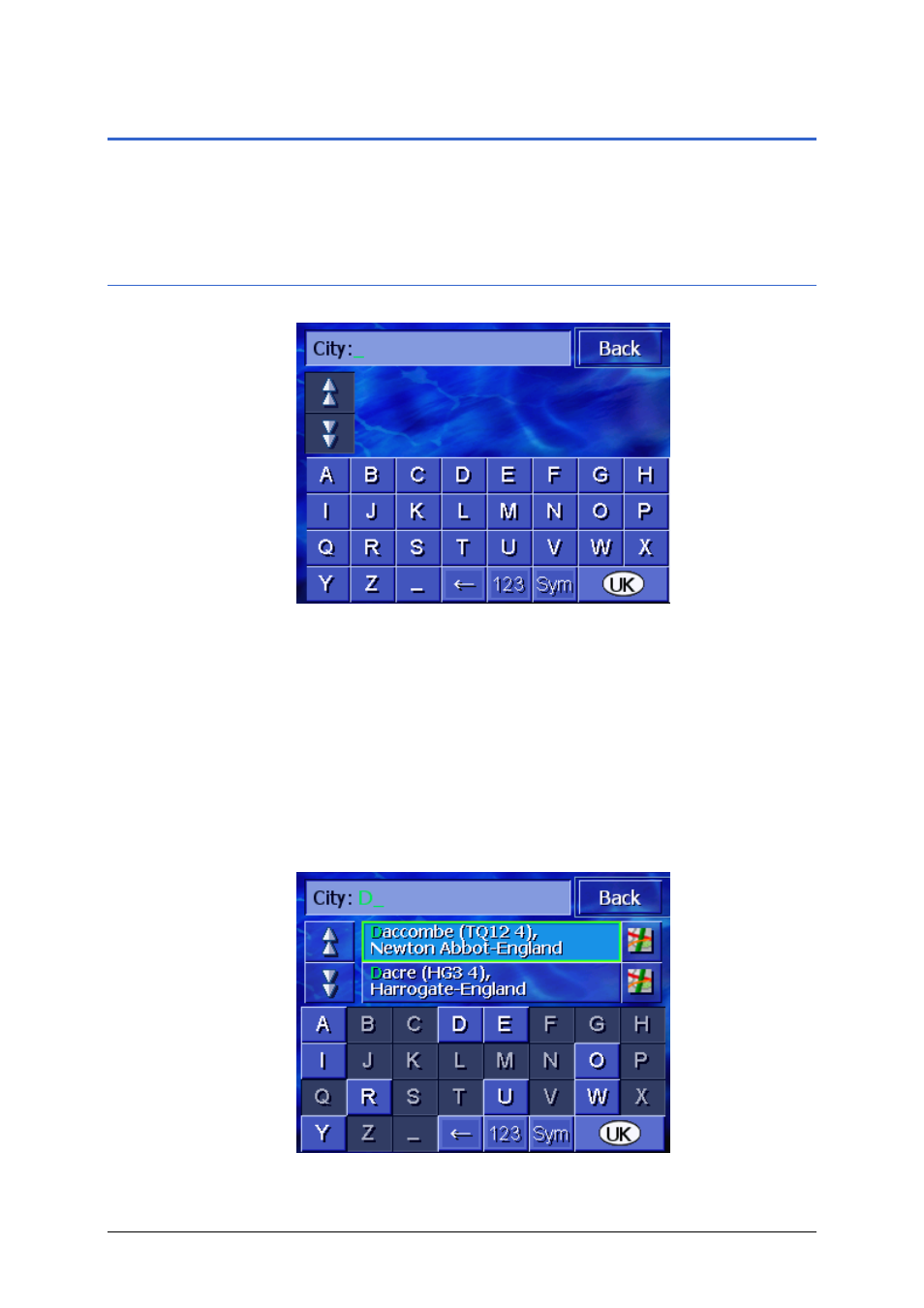 2 software keyboard, 1 enter characters with the software keyboard, Software keyboard | Enter characters with the software keyboard | Pioneer AVIC-S1 User Manual | Page 21 / 124