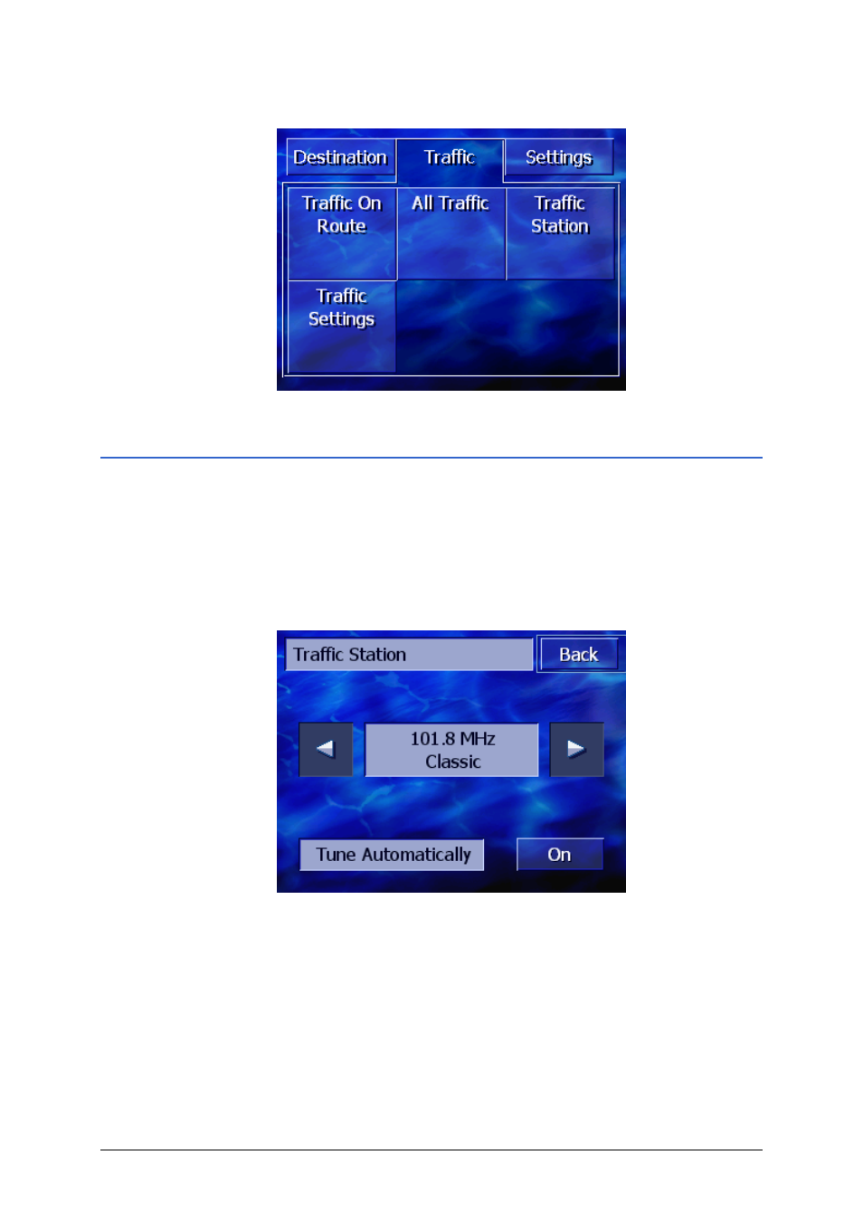 2 search for traffic station, Search for traffic station | Pioneer AVIC-S1 User Manual | Page 85 / 124