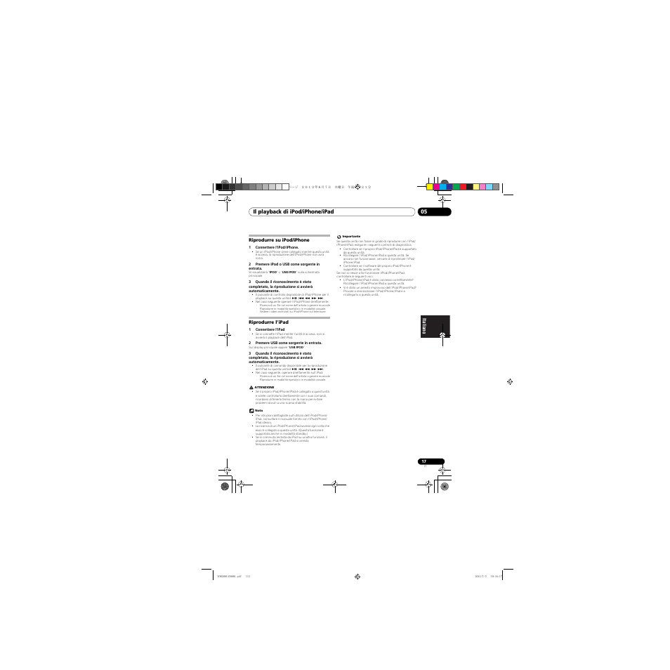 Riprodurre su ipod/iphone, Riprodurre l’ipad | Pioneer X-CM31-R User Manual | Page 113 / 228