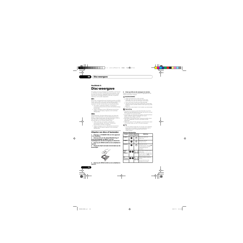 06 disc-weergave, Afspelen van discs of bestanden, Disc-weergave | Disc-weergave 06 | Pioneer X-CM31-R User Manual | Page 146 / 228