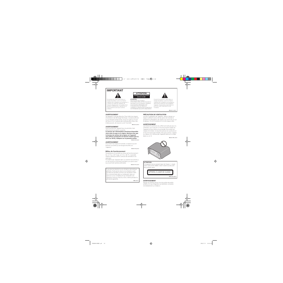 Important | Pioneer X-CM31-R User Manual | Page 34 / 228