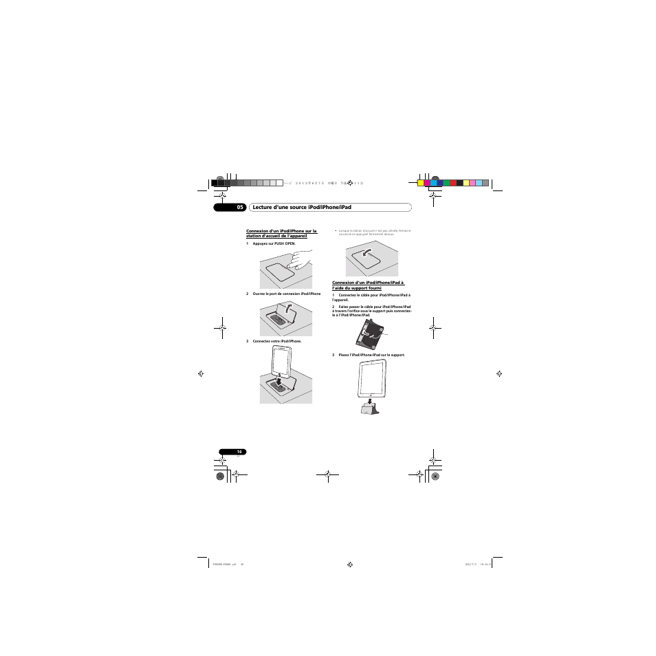 L’appareil, Fourni, Push open | Pioneer X-CM31-R User Manual | Page 48 / 228