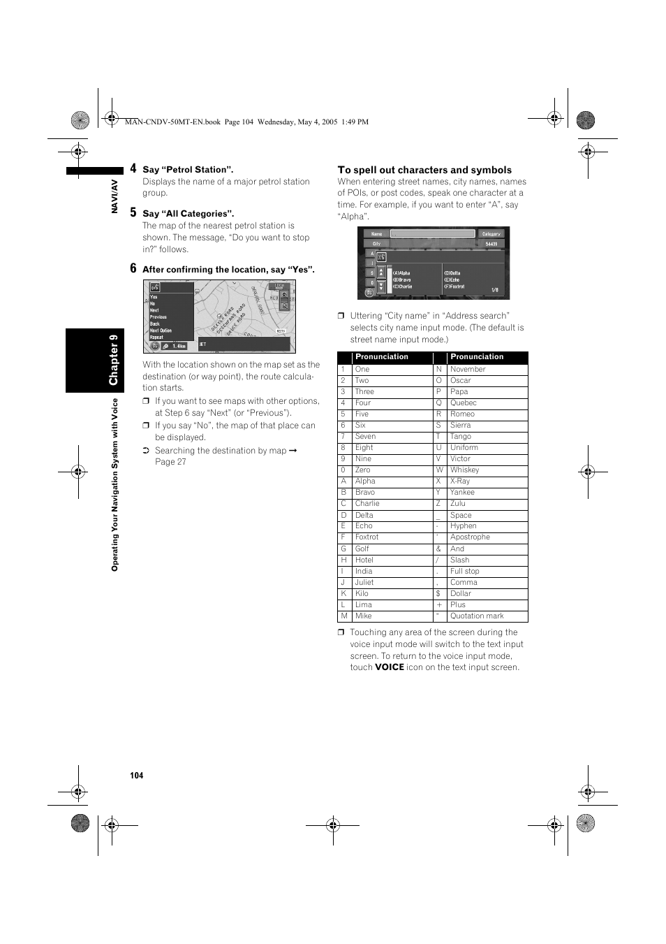 Ch ap te r 9 | Pioneer CNDV-50MT User Manual | Page 106 / 142