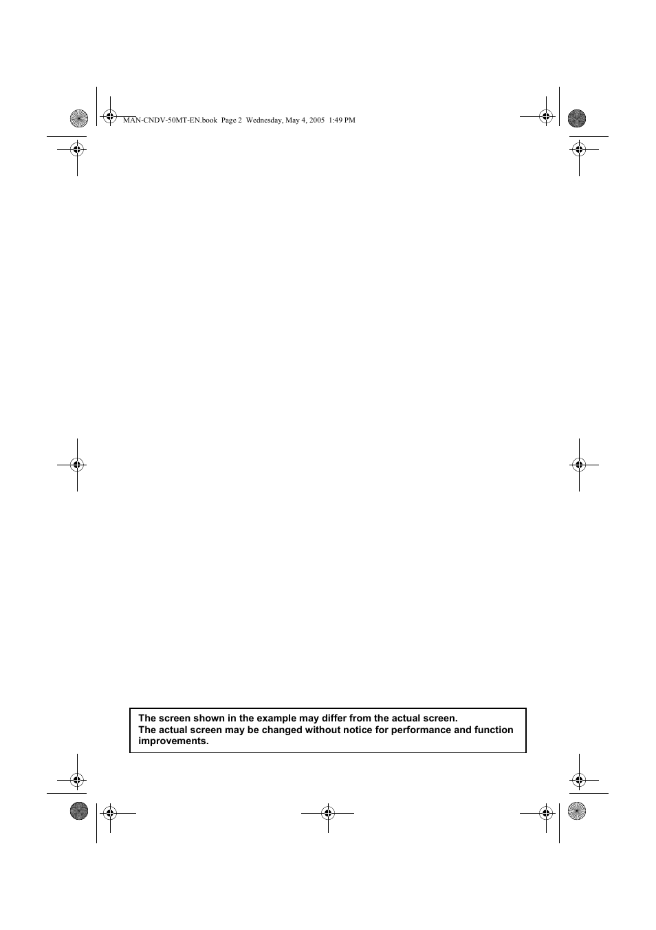 Pioneer CNDV-50MT User Manual | Page 2 / 142