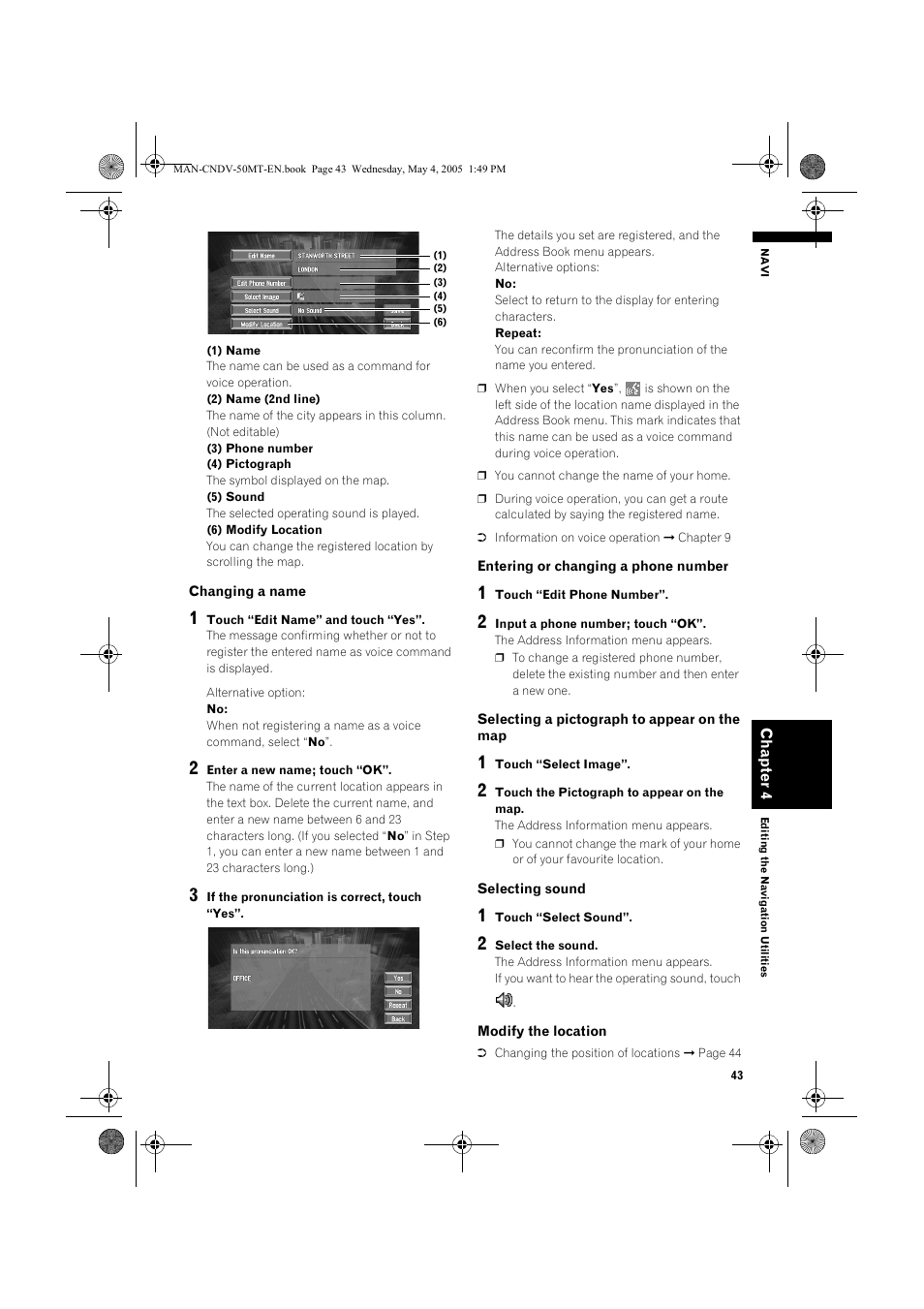 Pioneer CNDV-50MT User Manual | Page 45 / 142
