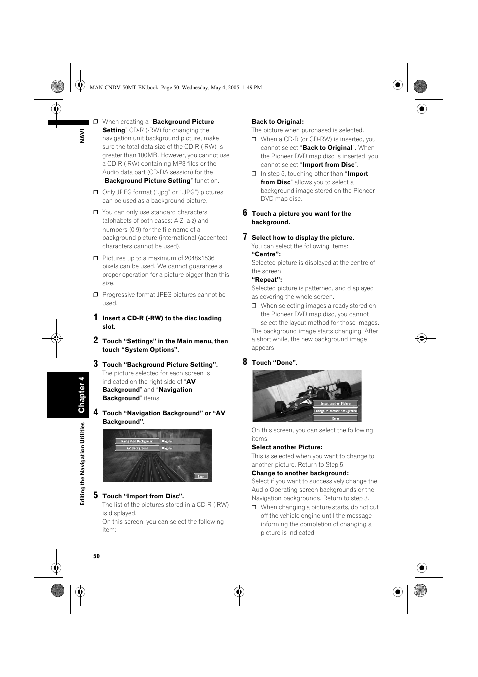 Pioneer CNDV-50MT User Manual | Page 52 / 142