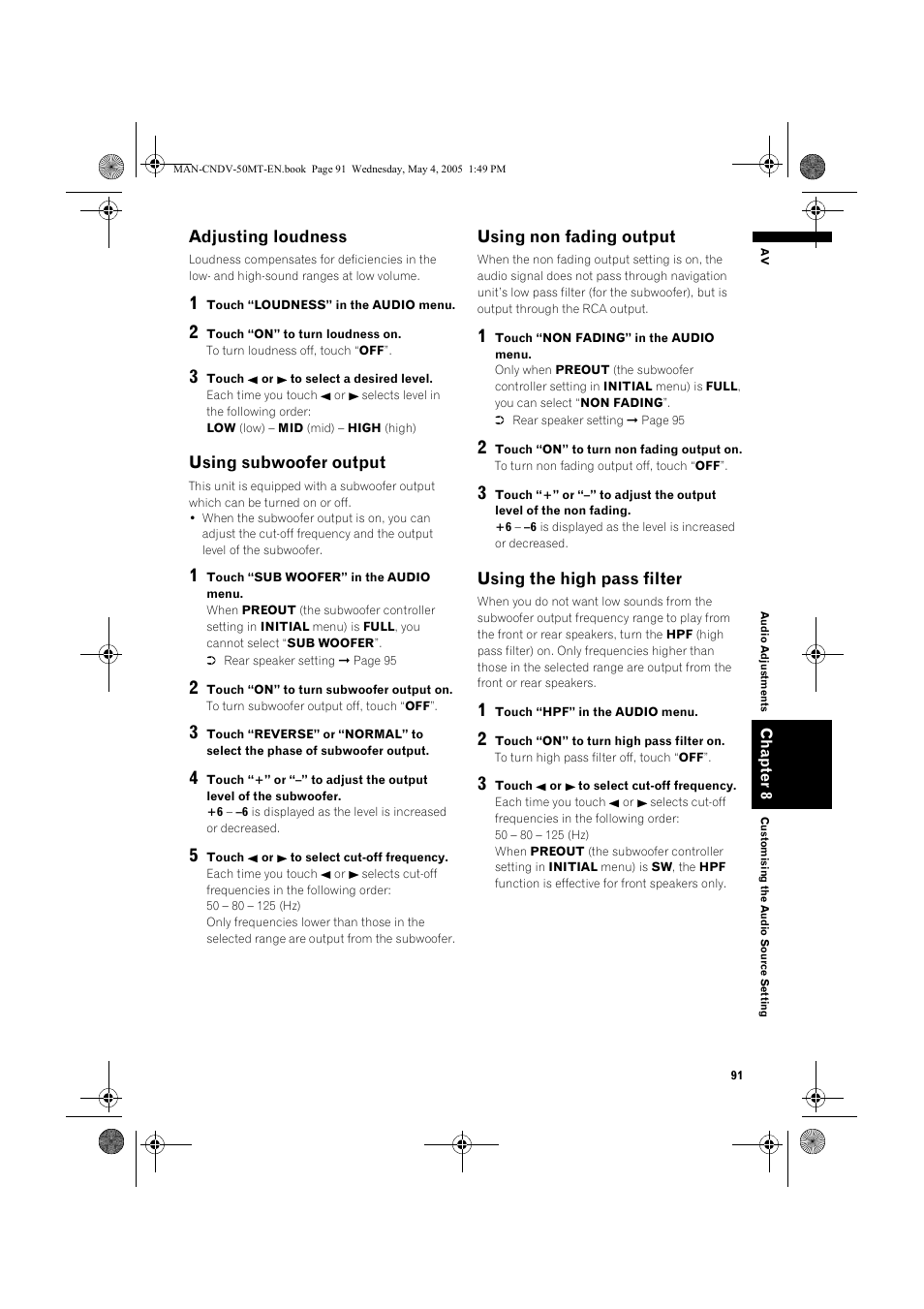 Pioneer CNDV-50MT User Manual | Page 93 / 142