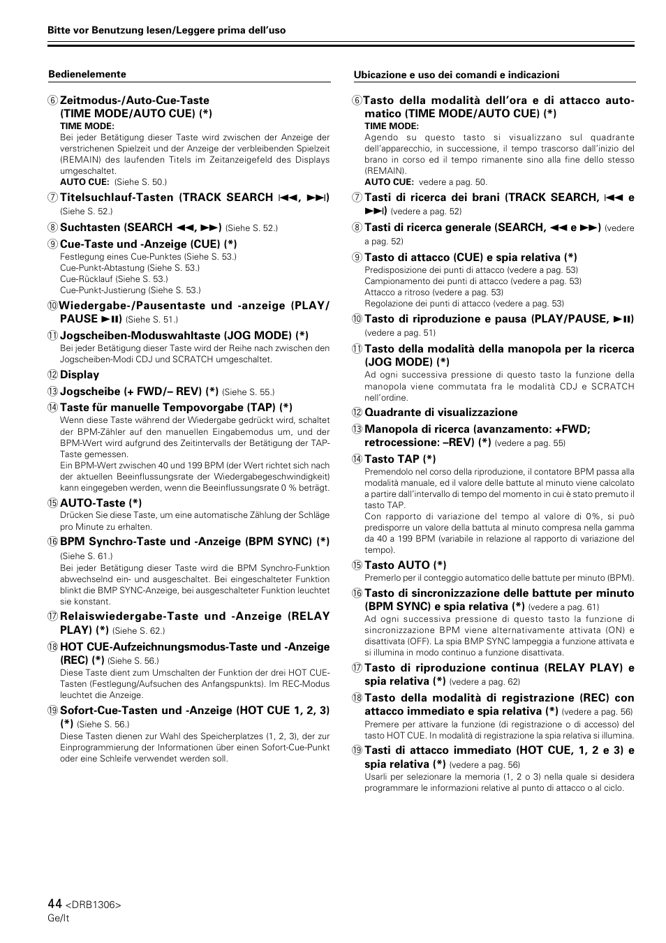 Pioneer CMX-3000 User Manual | Page 44 / 100