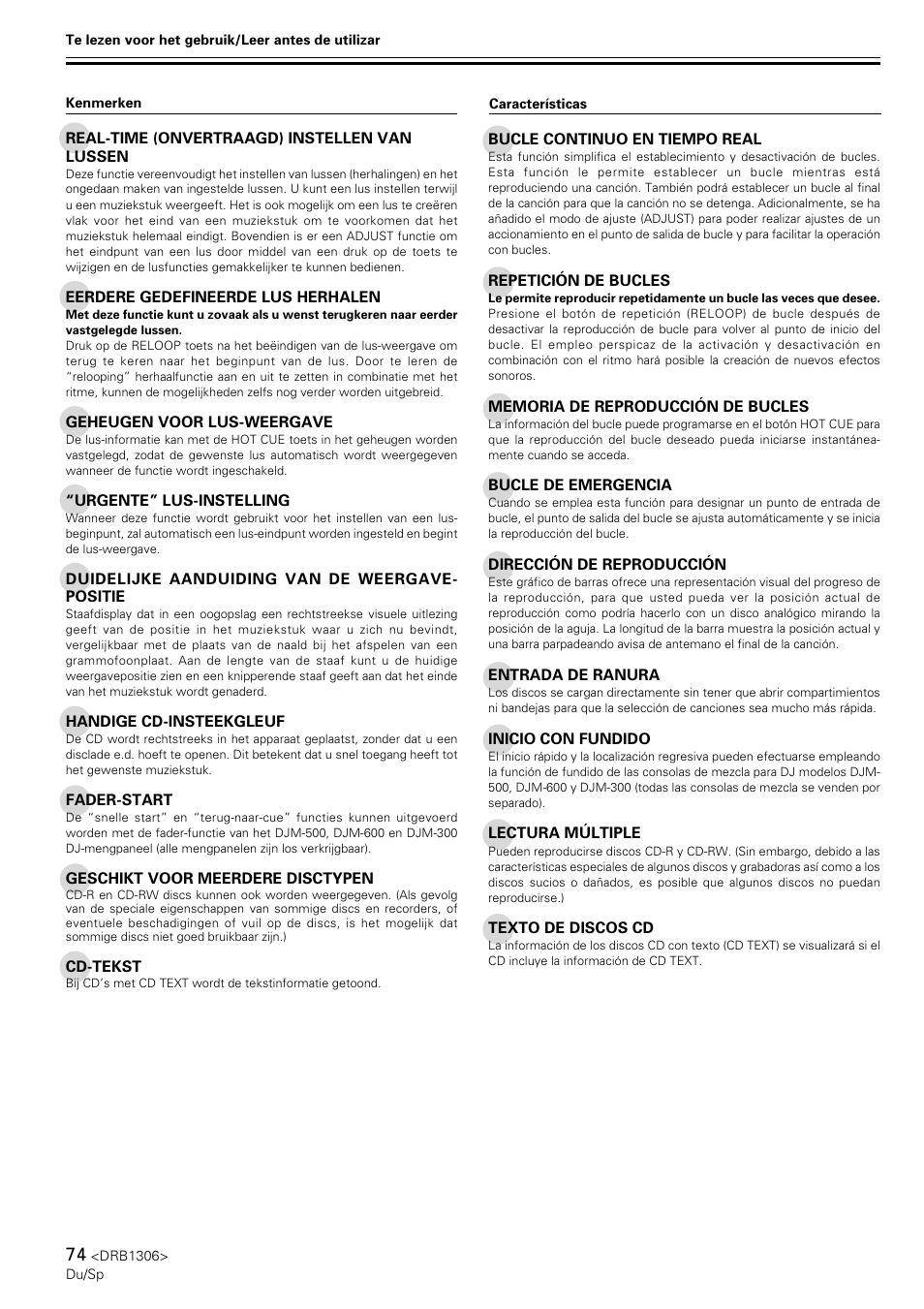 Pioneer CMX-3000 User Manual | Page 74 / 100