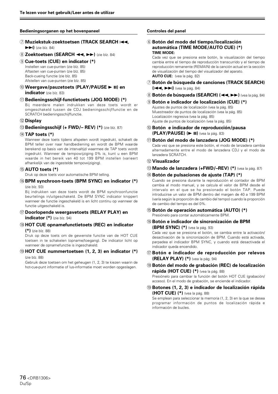 Pioneer CMX-3000 User Manual | Page 76 / 100