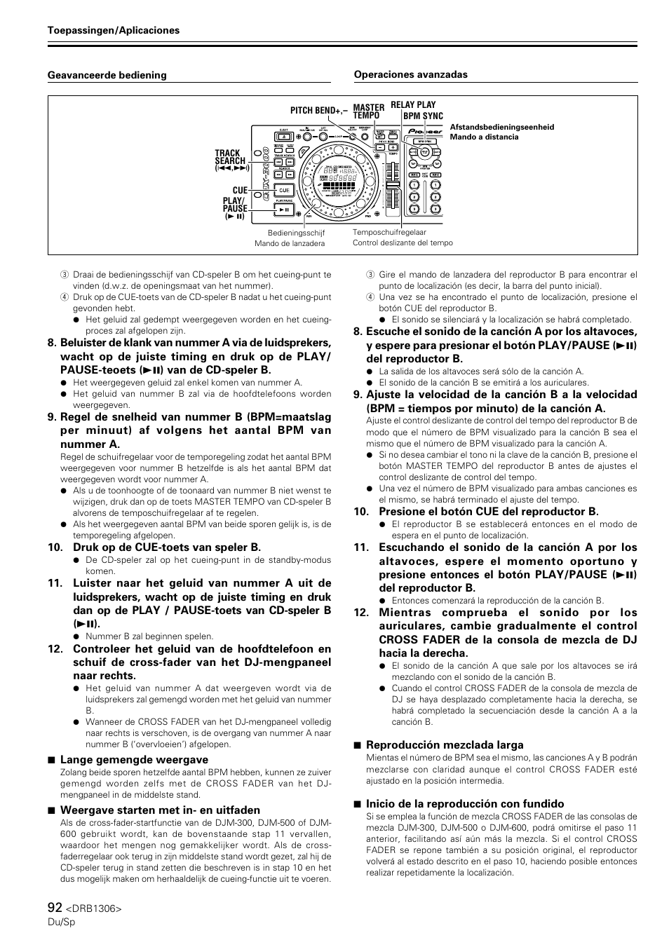 Pioneer CMX-3000 User Manual | Page 92 / 100