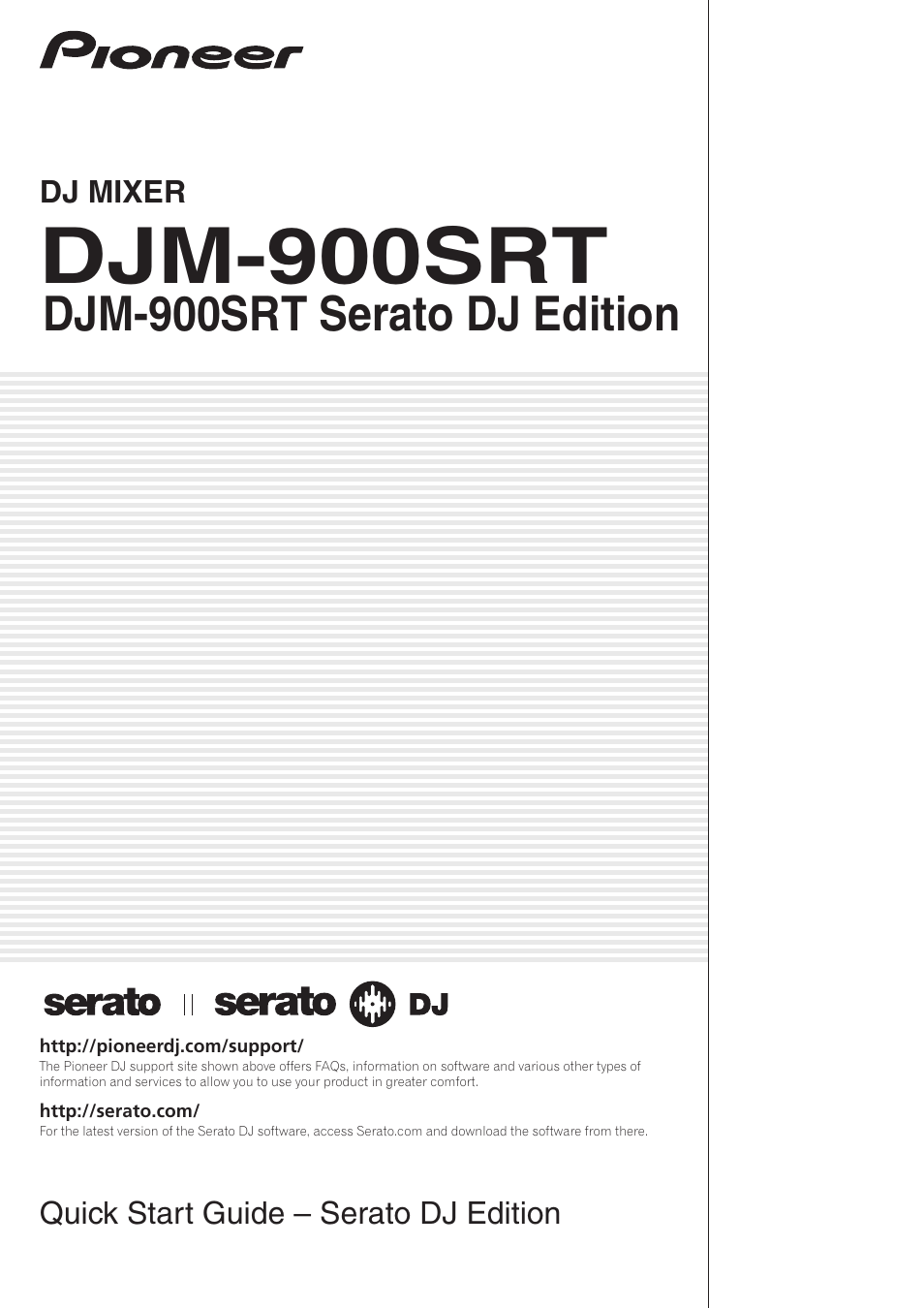 Pioneer DJM-900SRT User Manual | 11 pages