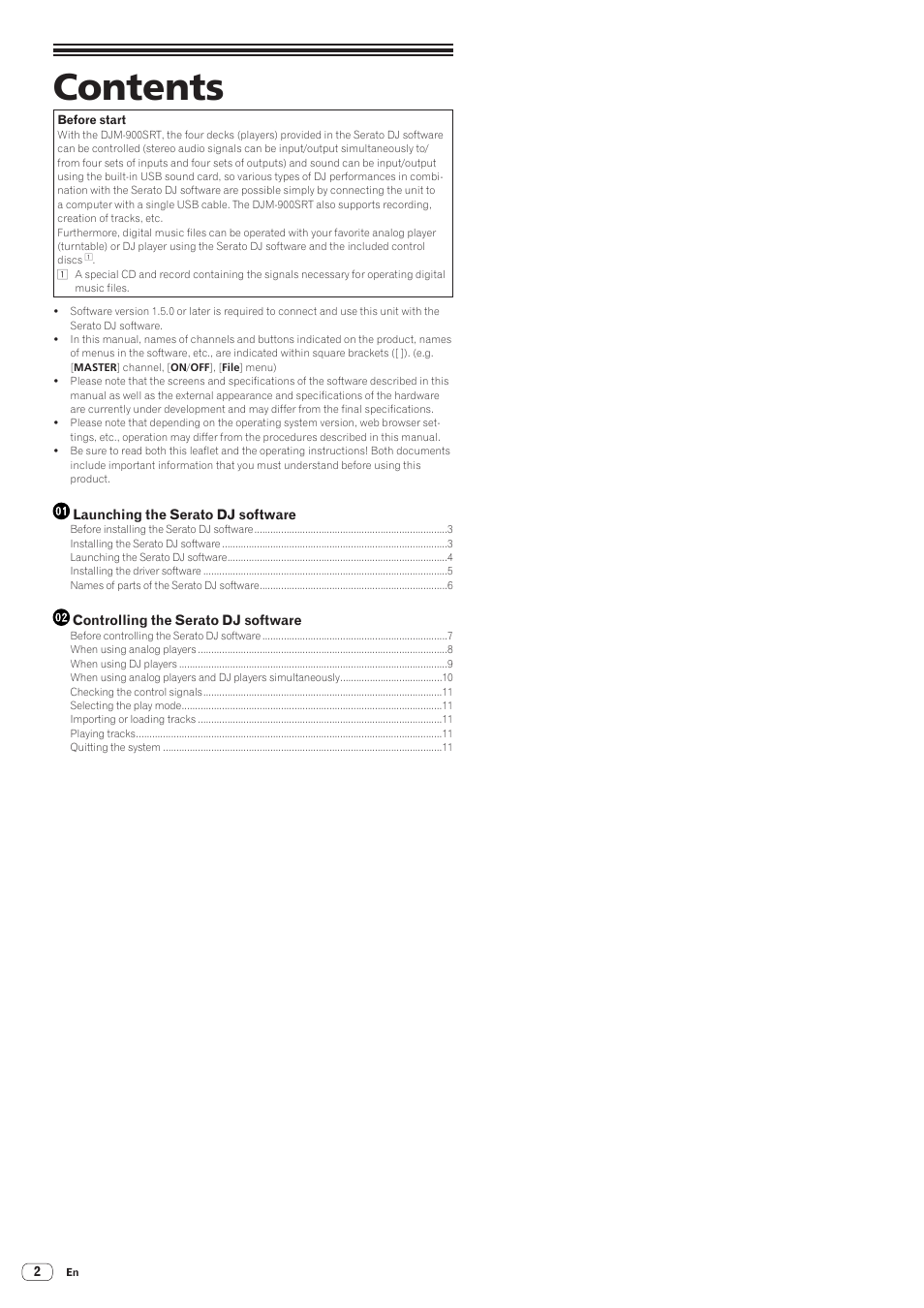 Pioneer DJM-900SRT User Manual | Page 2 / 11