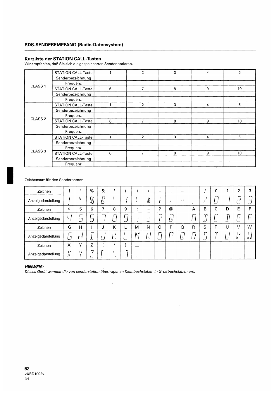 Pioneer SX-209RDS User Manual | Page 52 / 130