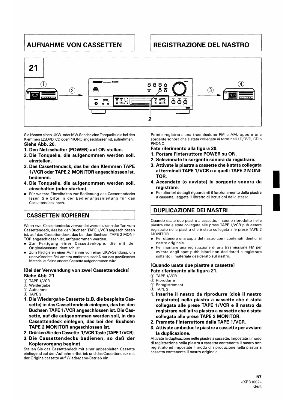 Pioneer SX-209RDS User Manual | Page 57 / 130