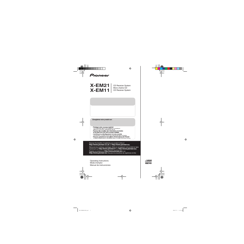 Pioneer X-EM21 User Manual | 76 pages