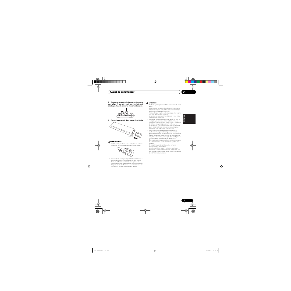 Avant de commencer 01 | Pioneer X-EM21 User Manual | Page 33 / 76