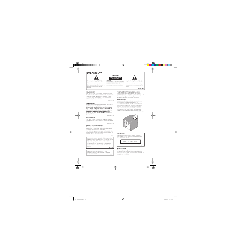 Importante | Pioneer X-EM21 User Manual | Page 52 / 76