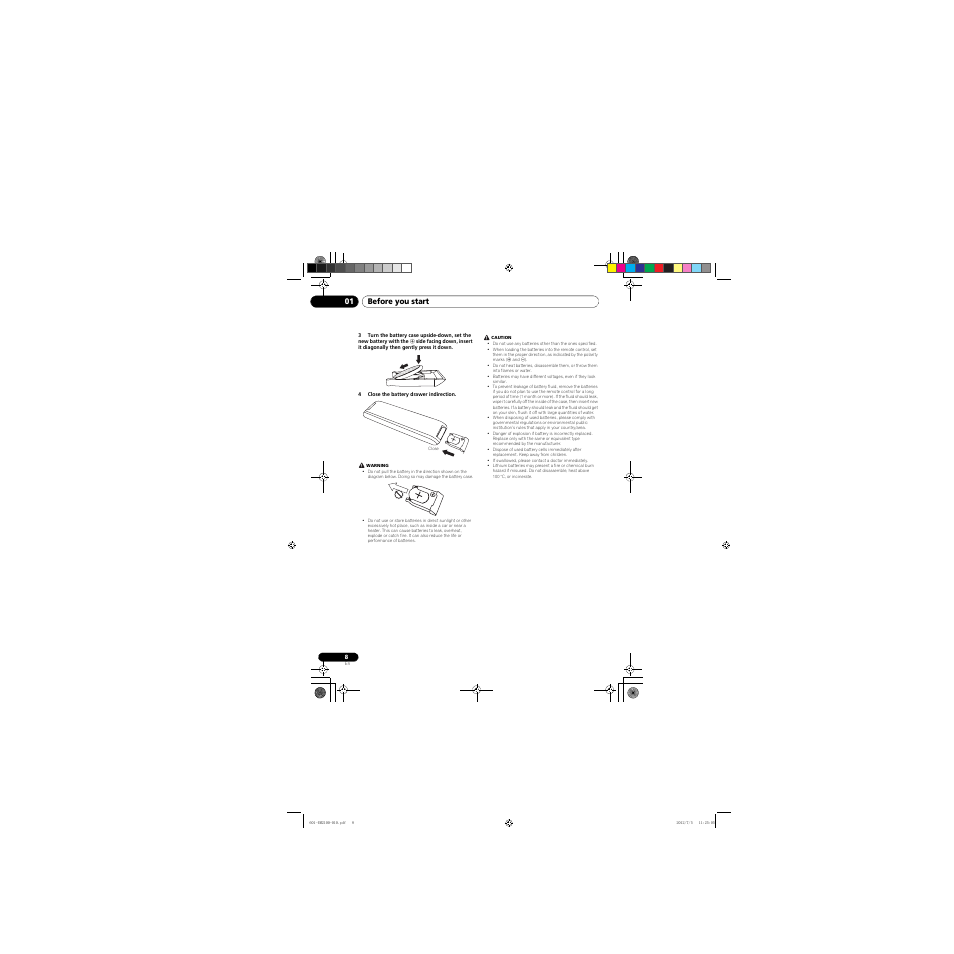 Before you start 01 | Pioneer X-EM21 User Manual | Page 8 / 76