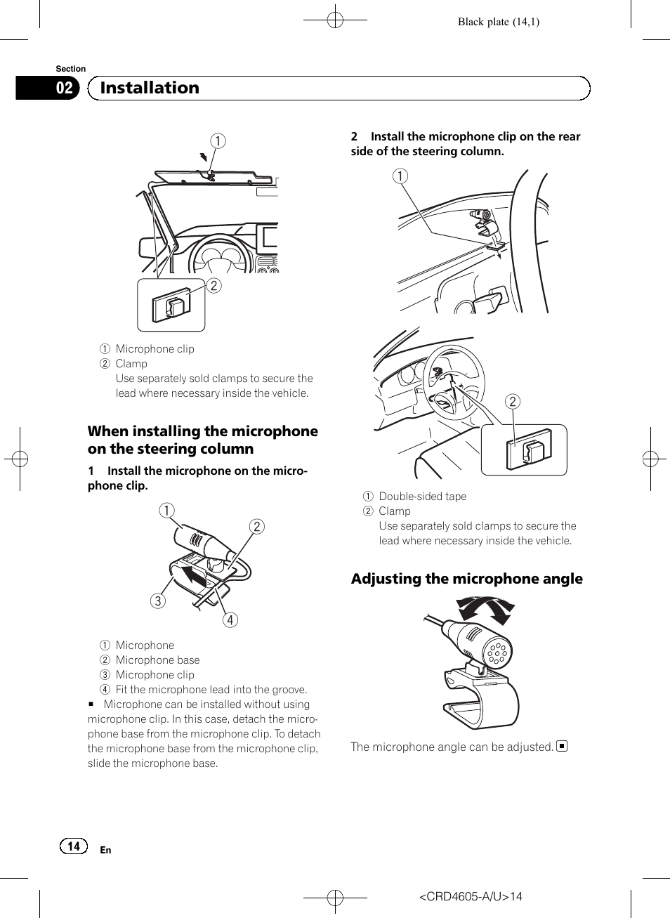 02 installation | Pioneer AVH-8400BT User Manual | Page 14 / 88