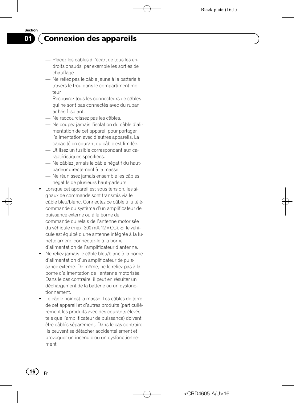 01 connexion des appareils | Pioneer AVH-8400BT User Manual | Page 16 / 88
