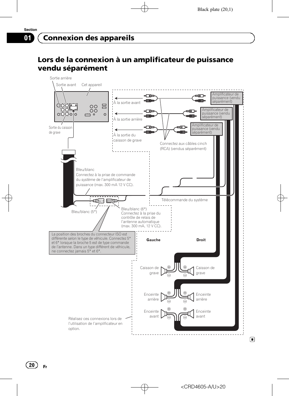 01 connexion des appareils | Pioneer AVH-8400BT User Manual | Page 20 / 88