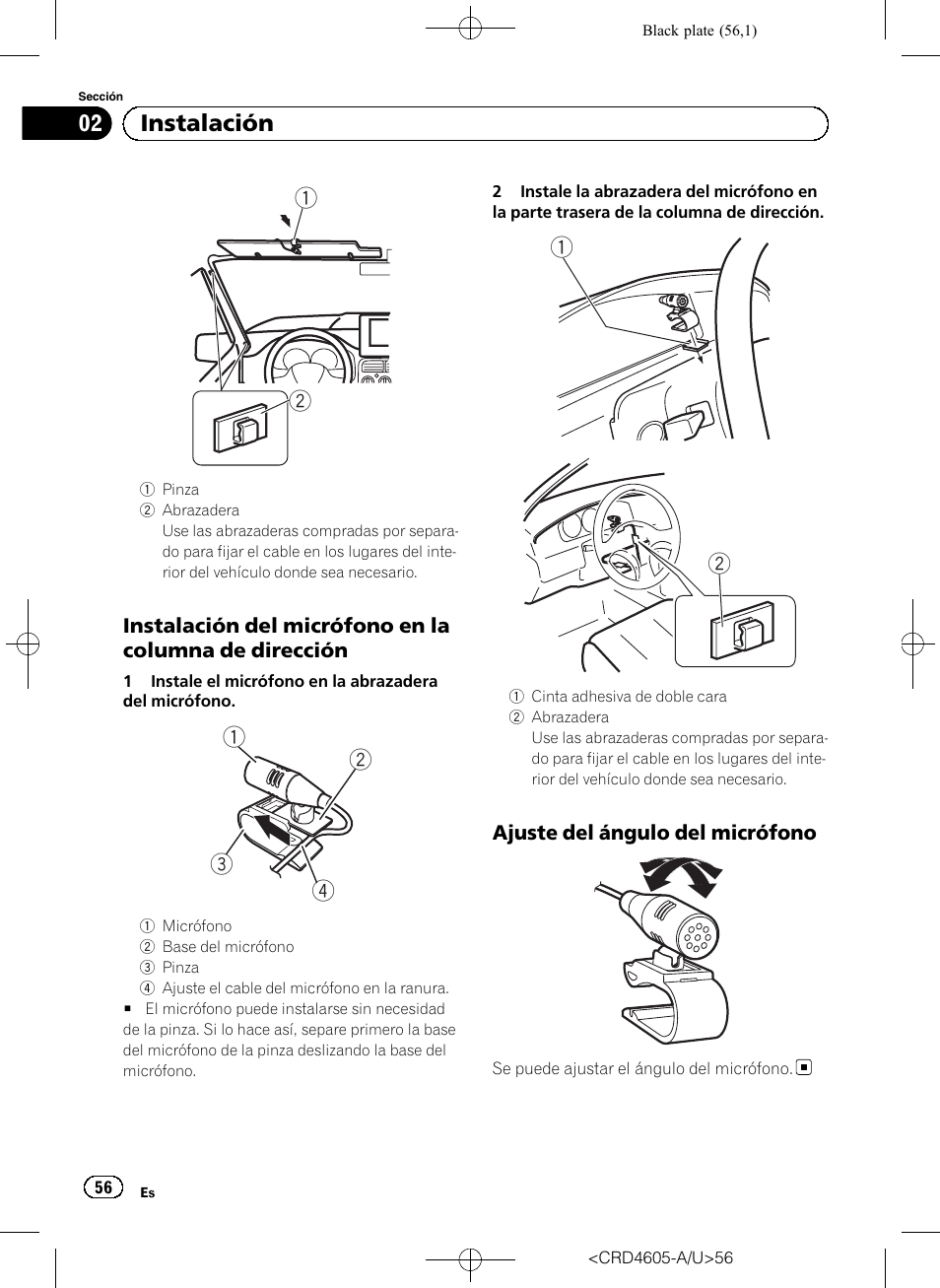 02 instalación | Pioneer AVH-8400BT User Manual | Page 56 / 88